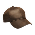 Imitation Leather 6 Panel Cap